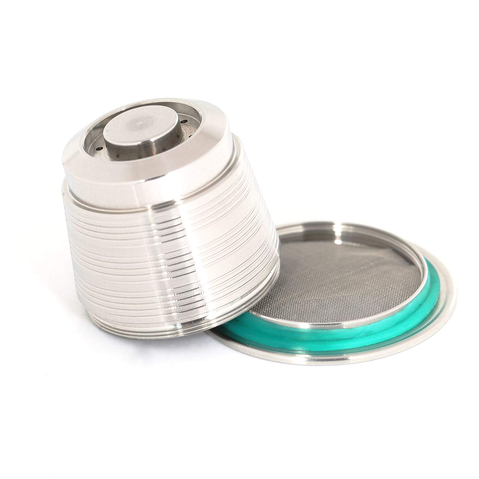 Cápsulas de café reutilizables de acero inoxidable 304 de repuesto para máquinas de espresso con cepillo y cuchara accesorios