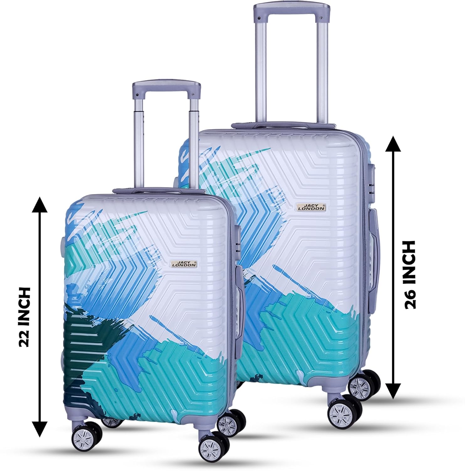 Buy JACY LONDON Hard Sided PC 8 Wheel Spinners, with Telescopic