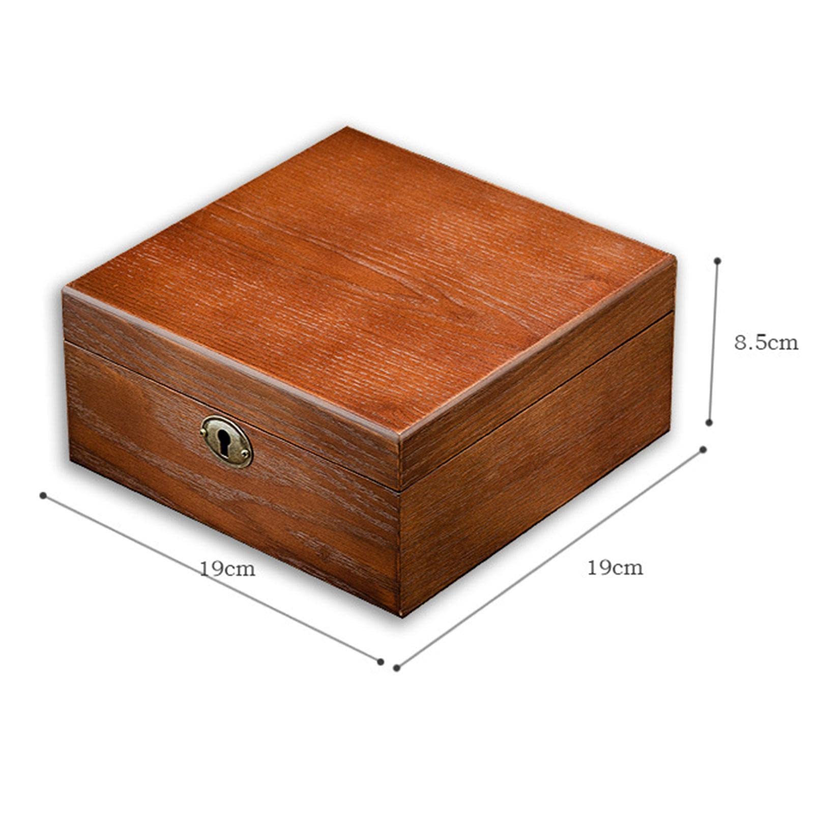 Caja Organizadora de Relojes con Capacidad para 6 Piezas Interior de Terciopelo Suave Y Cierre Resistente Almohadillas Desmontables Adecuada para