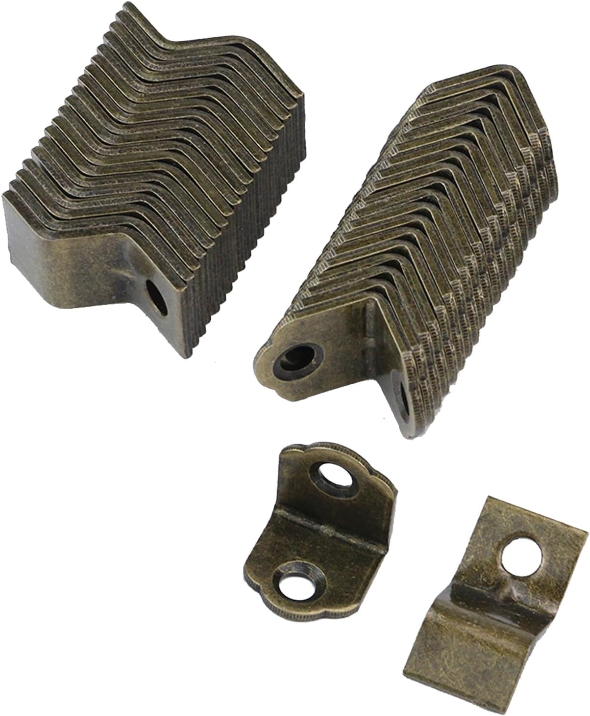 Chinflly 20 PCS L Corner Brackets+20 PCS Z Table Top