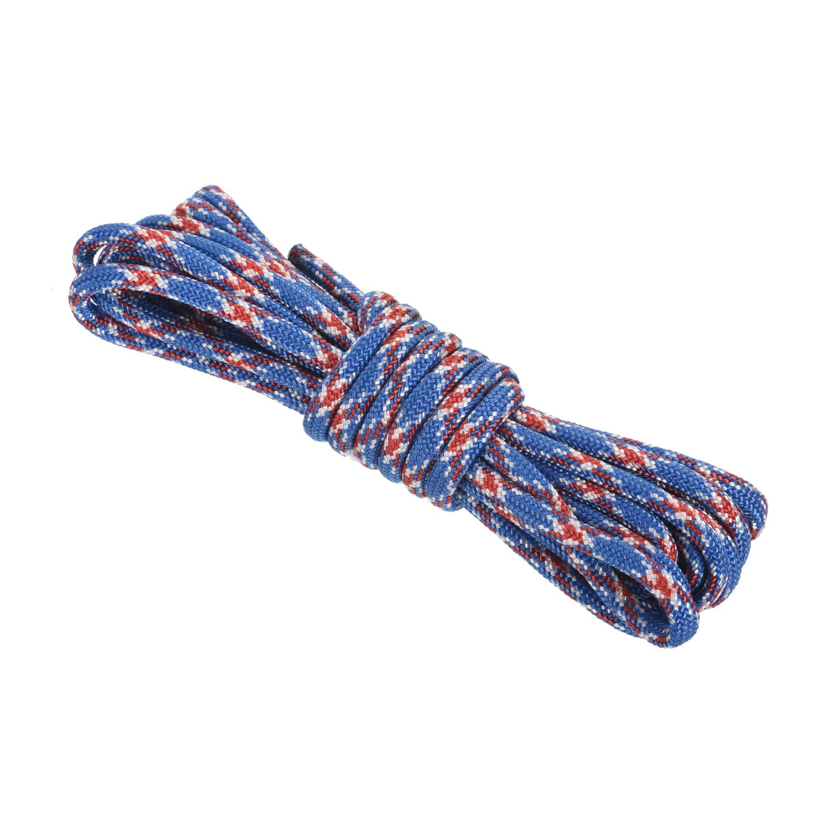 Rebower 550 Paracord Rope 8m, 4mm Thin Paracord Nylon Cord 7-Strand Core [for Tent Camping Outdoor Gear] - Red Blue