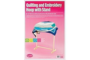 Frank A. Edmunds Oval Quilt Frame with Stand, Beige 5590