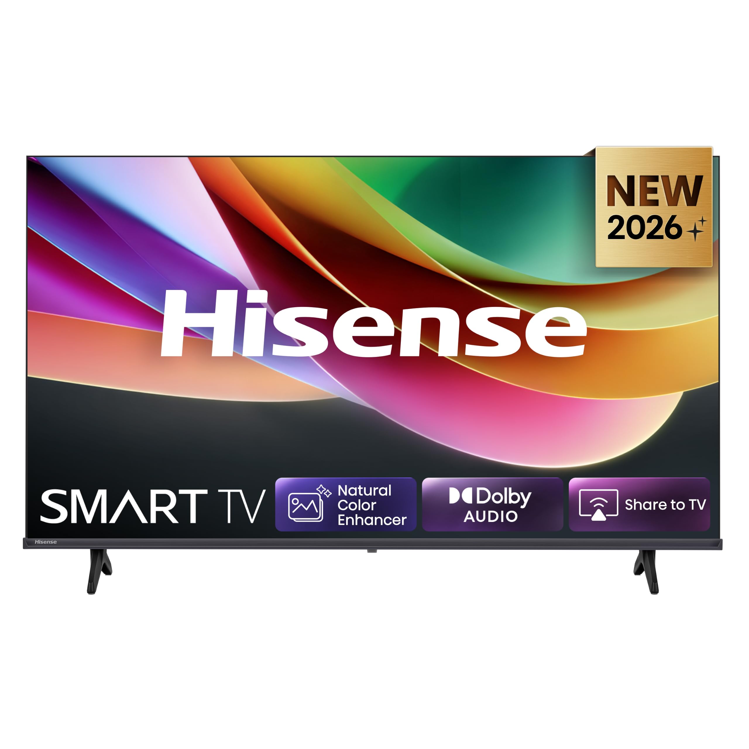 Hisense 40E4DS Fernseher 40 Zoll, 4K FHD Smart TV, Hi-View AI Engine, 60Hz Game Mode, Natural Colour Enhancer, Dolby Audio