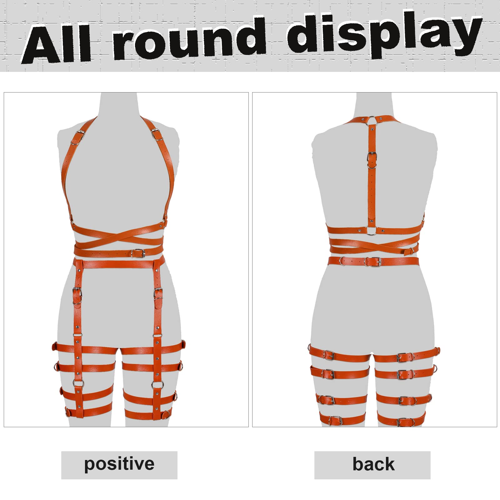 Leder Body Harness für Frauen Dessous Käfig Brust Strumpfband Set Punk Goth dehnbarer Stoff Halloween Rave