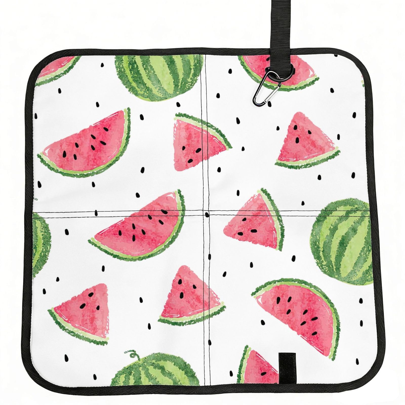AYYQWE Watermelon Fresh Fruit Print Foldable Seat Cushion Portable Chair Pad Office Commuting Picnic Camping Outdoor