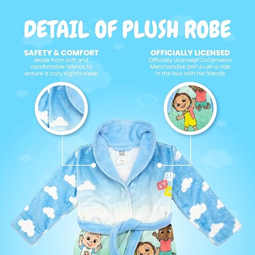 Miniatura 4 de Cocomelon Bata de felpa 3D JJ Playtime para niños pequeños