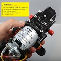 Vista 3 de bayite 12 V DC Bomba de diafragma de presión de agua con interruptor de presión. Bomba pulverizadora. Bomba de cebado propio 4 L/Min 1.0 GPM, 100