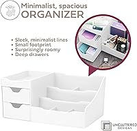 Vista 4 de Despejado diseños Maquillaje Organizador con cajones