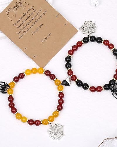 Miniatura 7 de Couples Bracelets for Him and Her Matching Bf Gf Pinky Promise Relationship Anniversary Valentine'S Day Halloween Crystal Gifts Jewelry (Amethyst