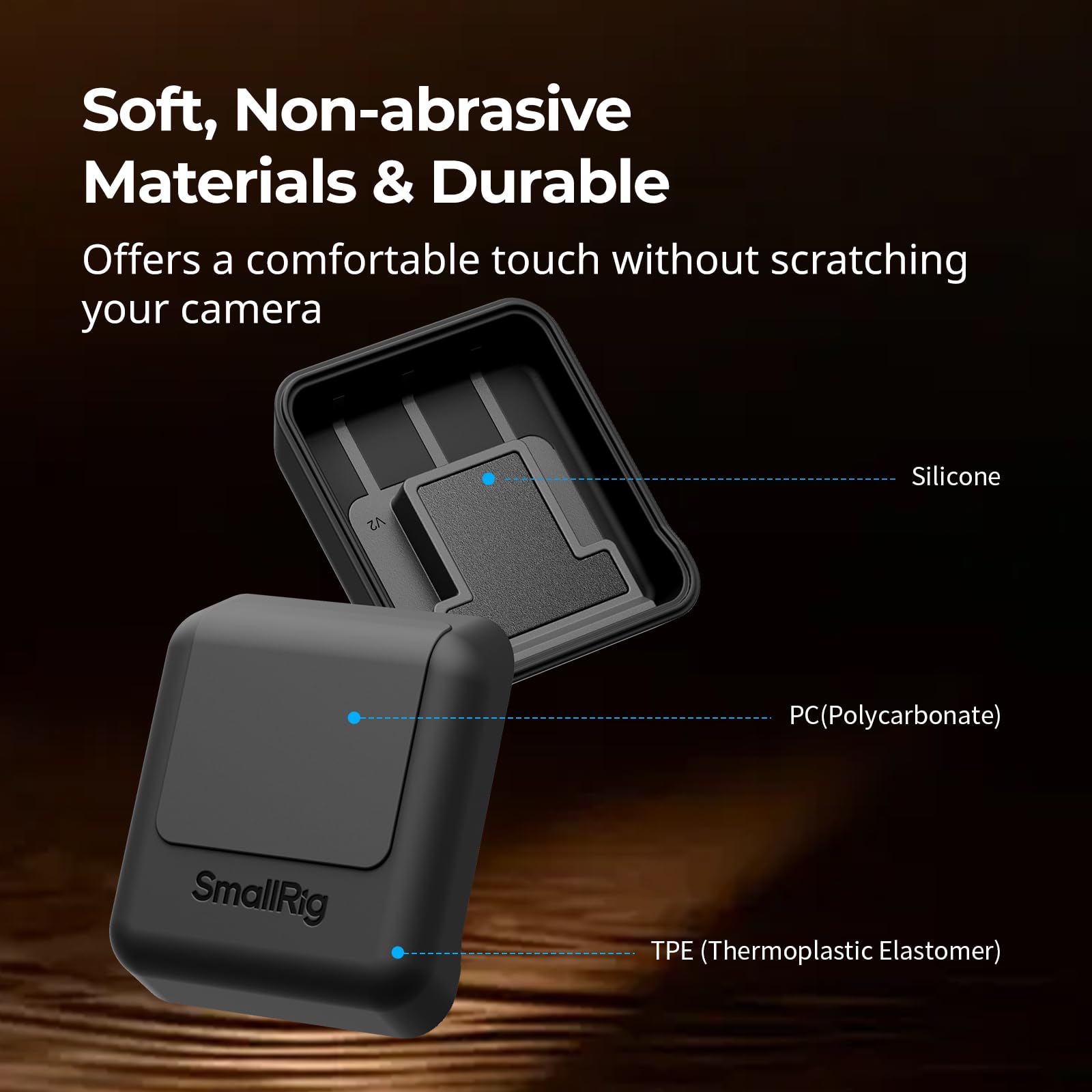 SMALLRIG Osłony na gniazdo lampy błyskowej, 2-pak, w całości czarne, osłony na gniazdo lampy błyskowej dla Sony Alpha 1 / 1 II / 9 III / 7 IV / 7 V / 7R V / 7S III / 7R IV, szczelne na kurz, szczelne