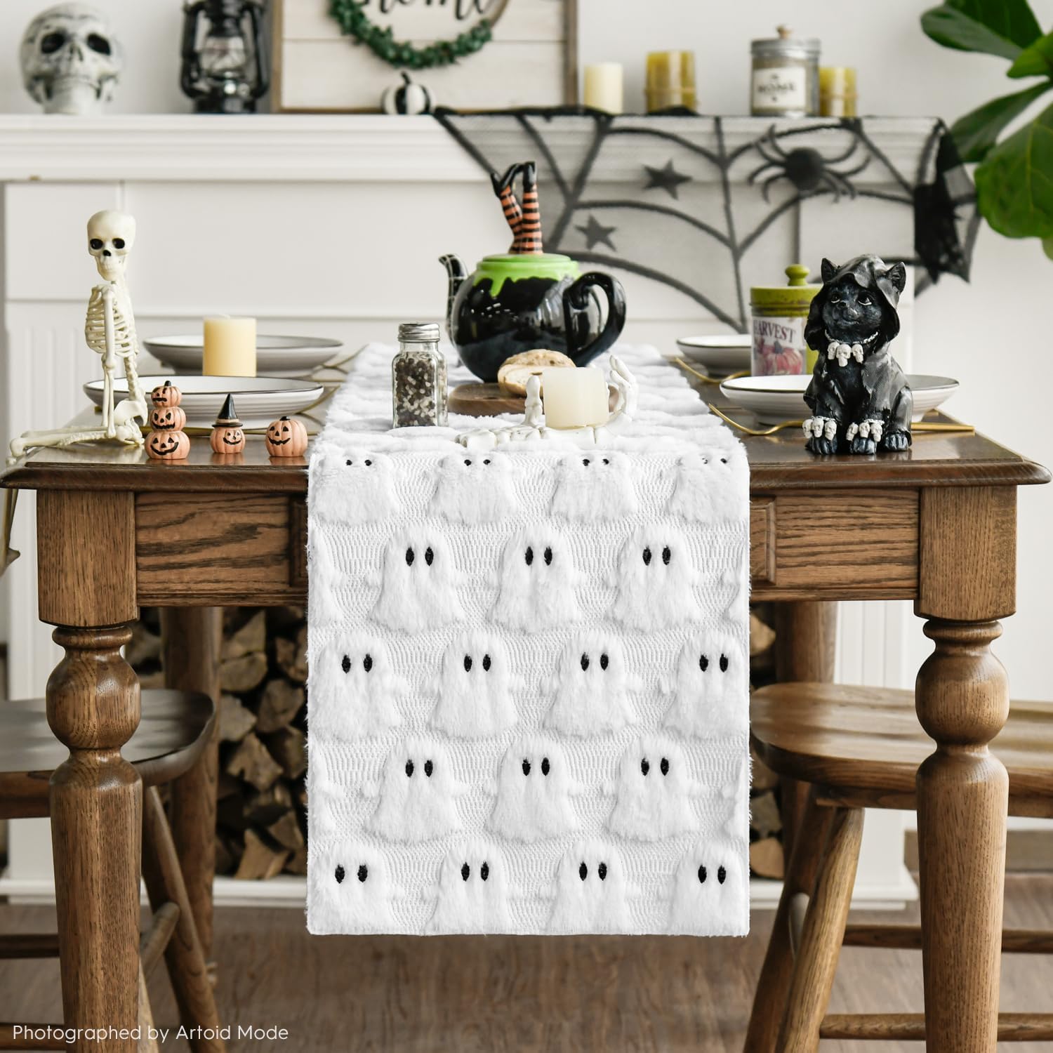 Chemin De Table Artyfêtes - Cheesecloth - Vert De Gris - 90 Cm X 3 M - Nappes - Décorer La Table - Fêtes Et Anniversaires