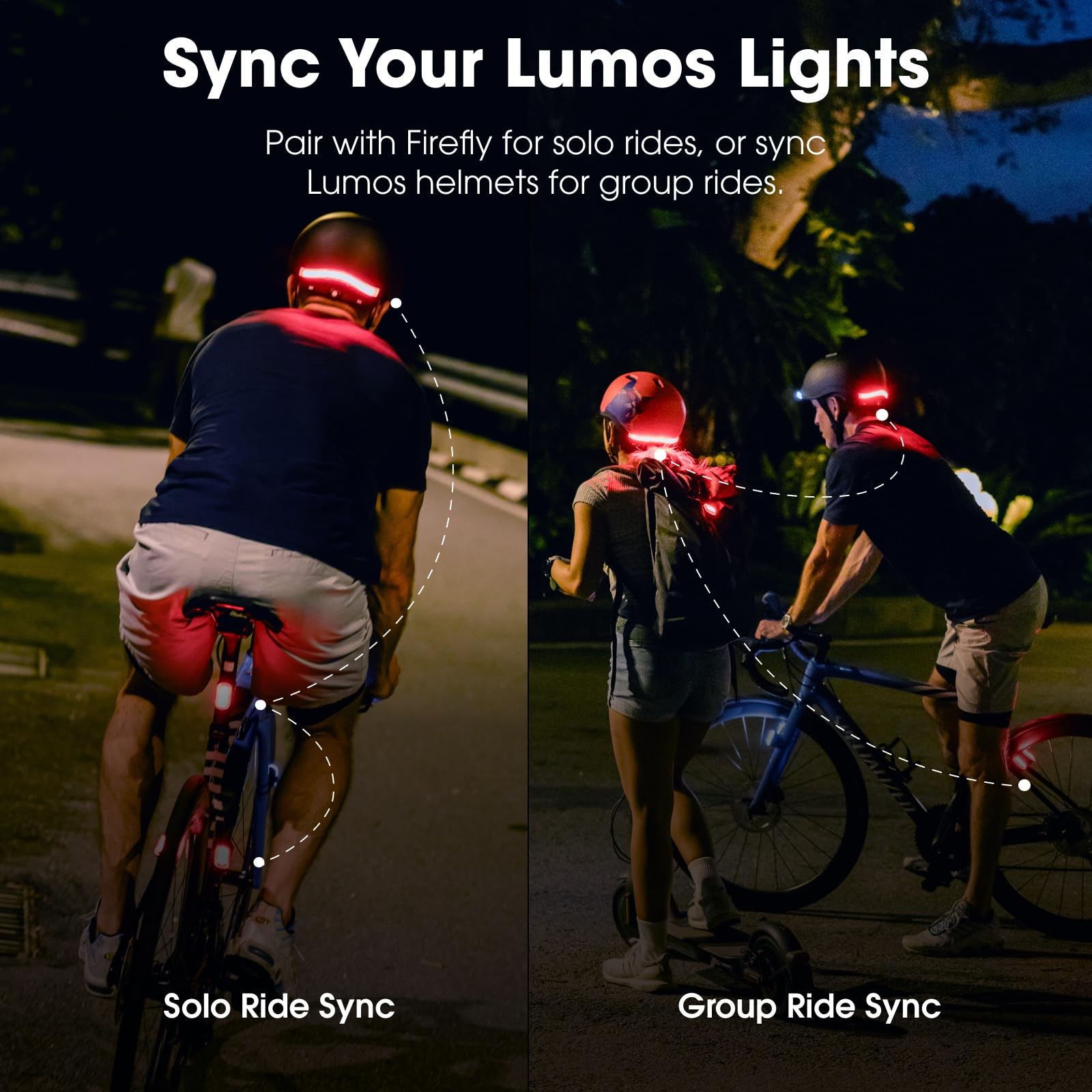 Lumos Nyxel Smart Bike Helmet, Customizable Front and Back LED Lights with Turn Signals, 360° Visibility App Controlled Comfortable & Lightweight Skateboard Urban Helmet for Adults, Men Women