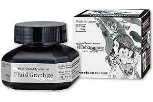 Kuretake ZIG Metallic Black Liquid Graphite Paint for Art and Craft