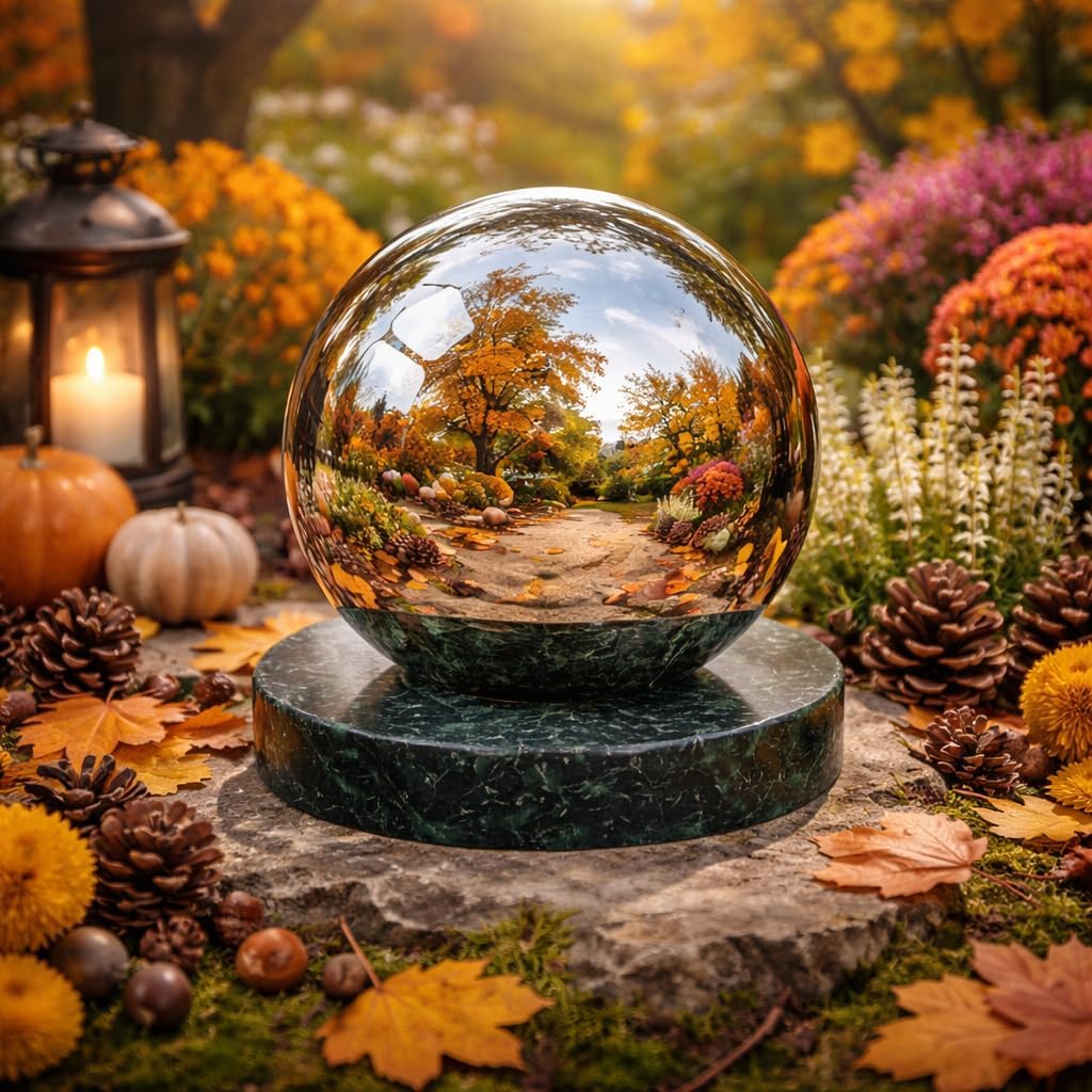 Stainless Steel Outdoor Cremation Urn for Human or Pet Ashes, Garden Memorial ((M) -5.8" / 15cm)