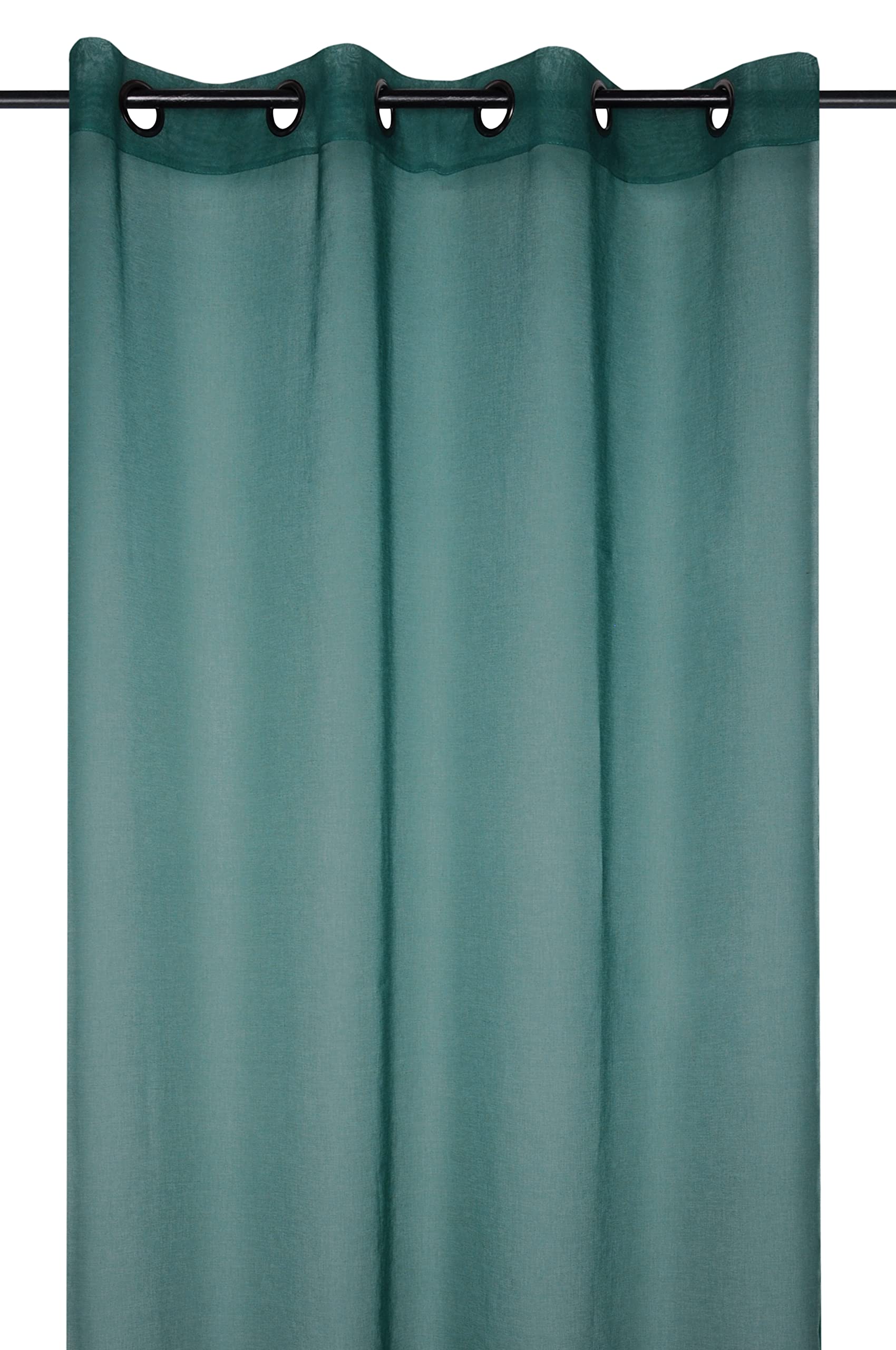 Lovely Casa Voile 135 x 260 cm Emerald Polyester, W 53.1" x L 102.4" (1 Panels)