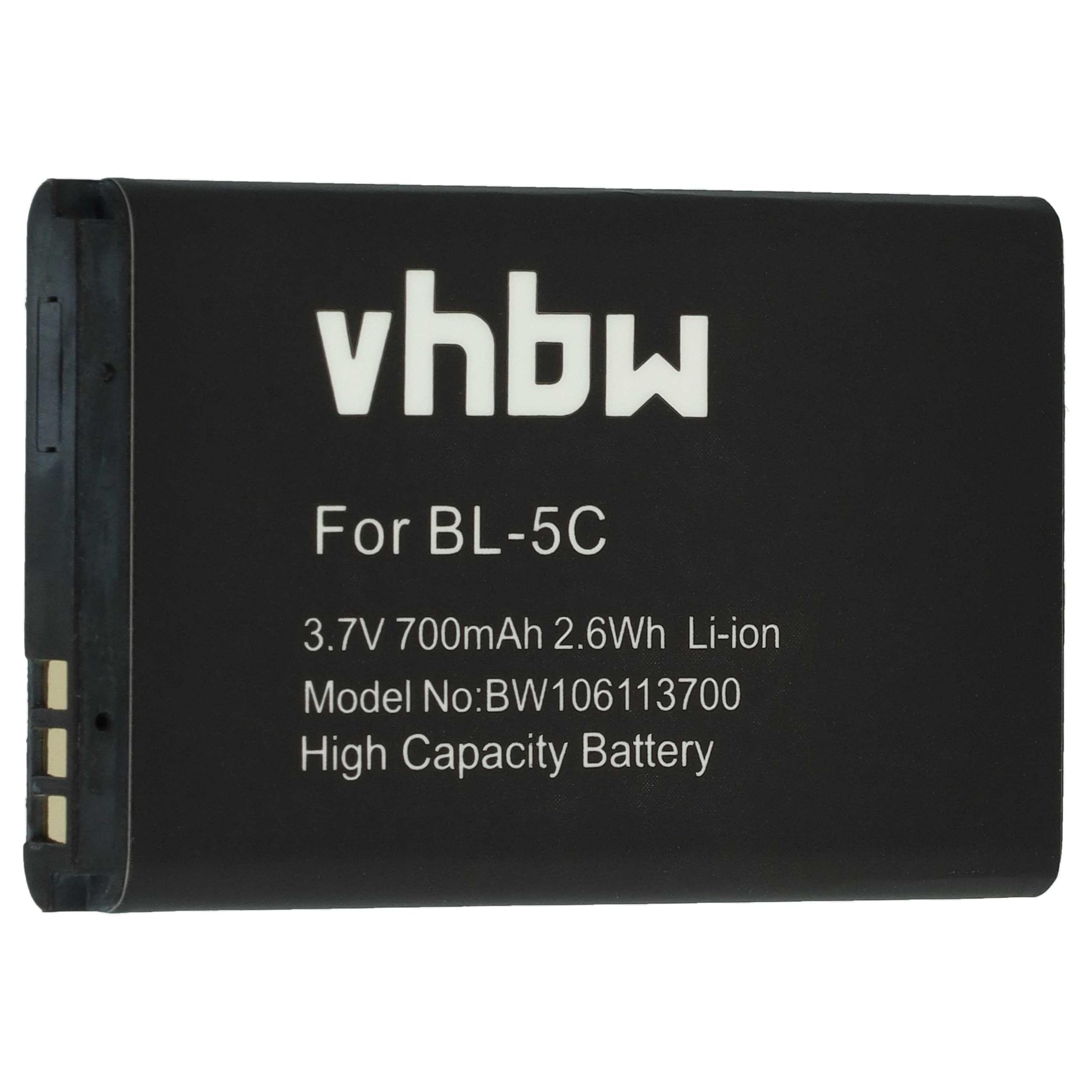 vhbw Battery LI-ION suitable for Audioline Amplicom PowerTel M5100