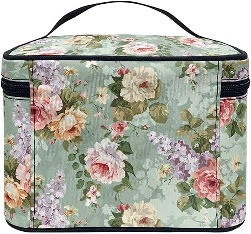 Vista 114 de doginthehole Bolsa de maquillaje, bolsa de cosméticos de viaje, bolsa de aseo portátil grande, organizador de accesorios para mujeres y niñas