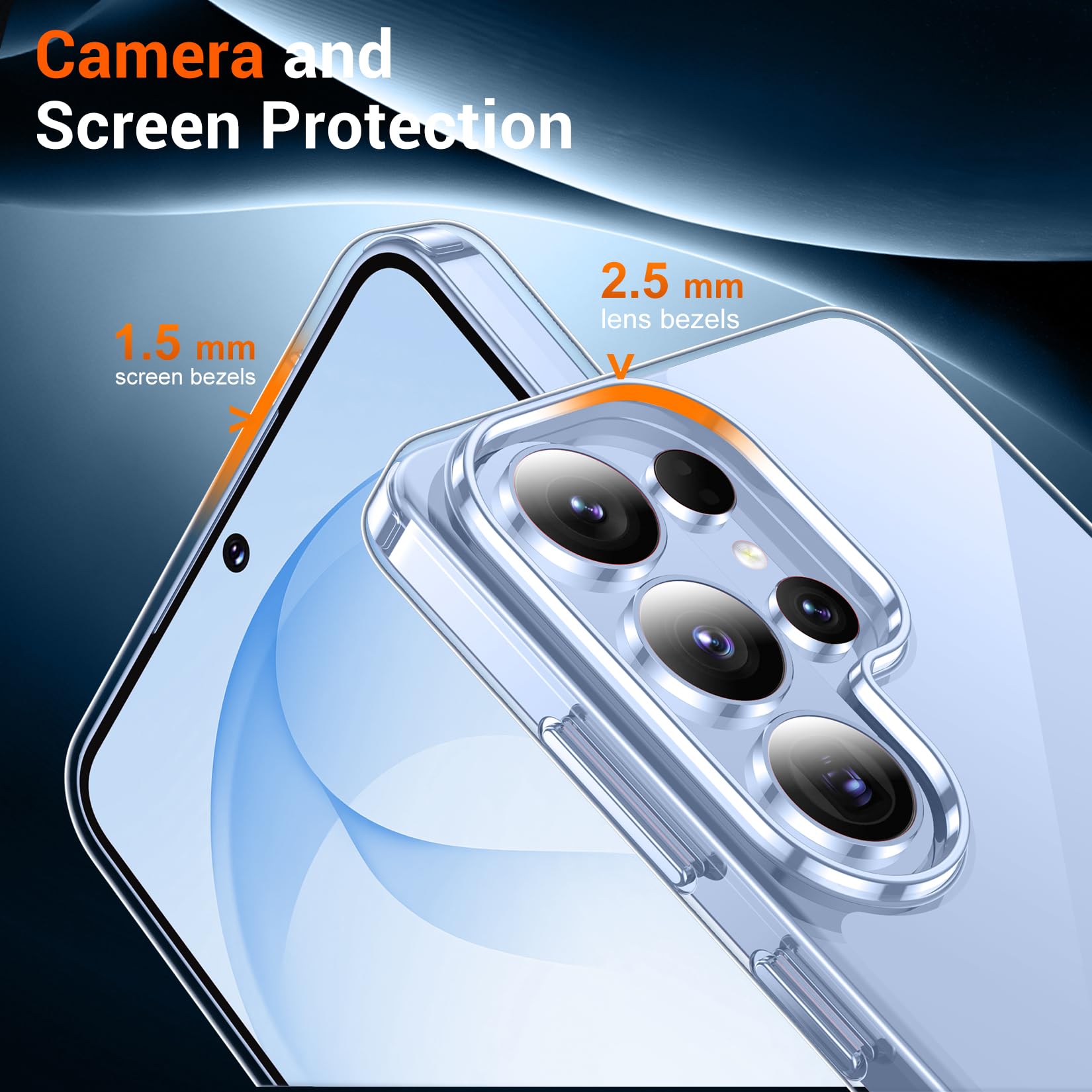 Custodia progettata per Samsung Galaxy S26 Ultra, cavalletto nascosto integrato, protezione contro le cadute di grado militare, non ingiallisce, custodia sottile e sottile per Galaxy S26 Ultra