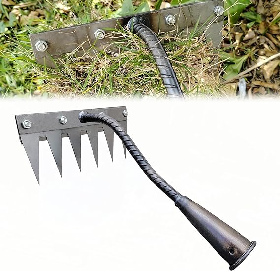 Amazon.com : Garden Weeding Rake, Upgraded Detachable Weeder Puller ...