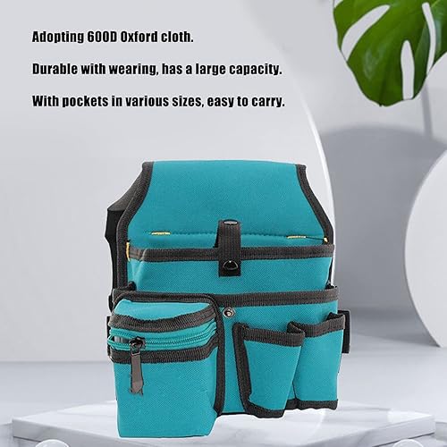 Miniatura 2 de Bolsa de herramientas para electricista con clip para cinturón, bolsa organizadora de herramientas, bolsa de herramientas de jardín, bolsa de