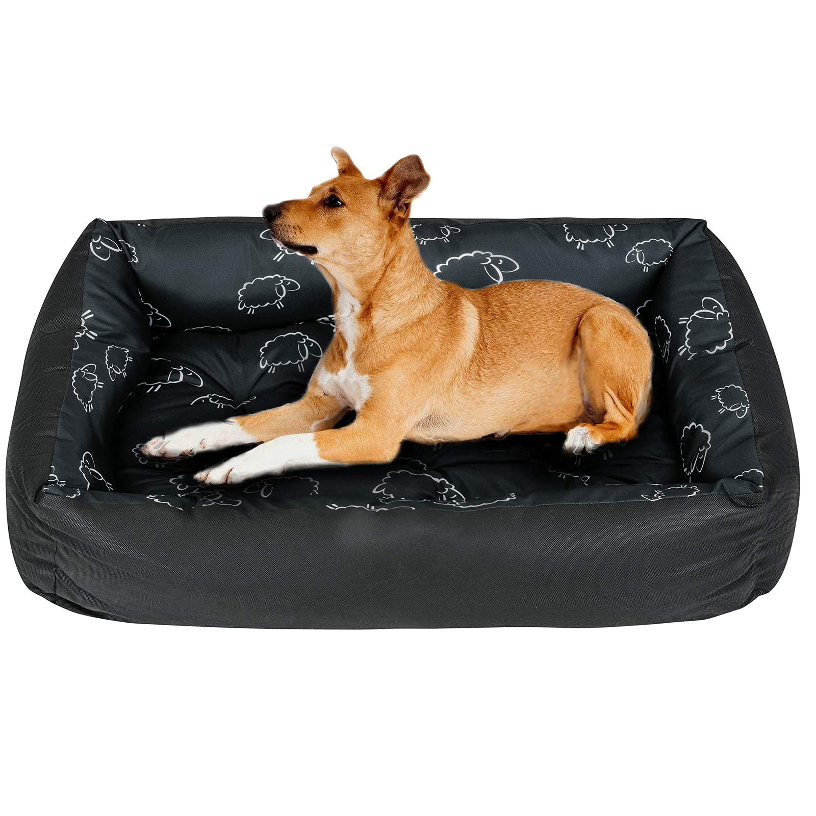 Wasbaar GrooGroot Hondenslaapbankje Warm Huisdiernest Kennel Voor Middelgrote Grote Hond Kattenbed Dik Zacht Kussen Afneembaar Wasbaar Hondenslaapmatjet Dik Hondenslaapbank Bed