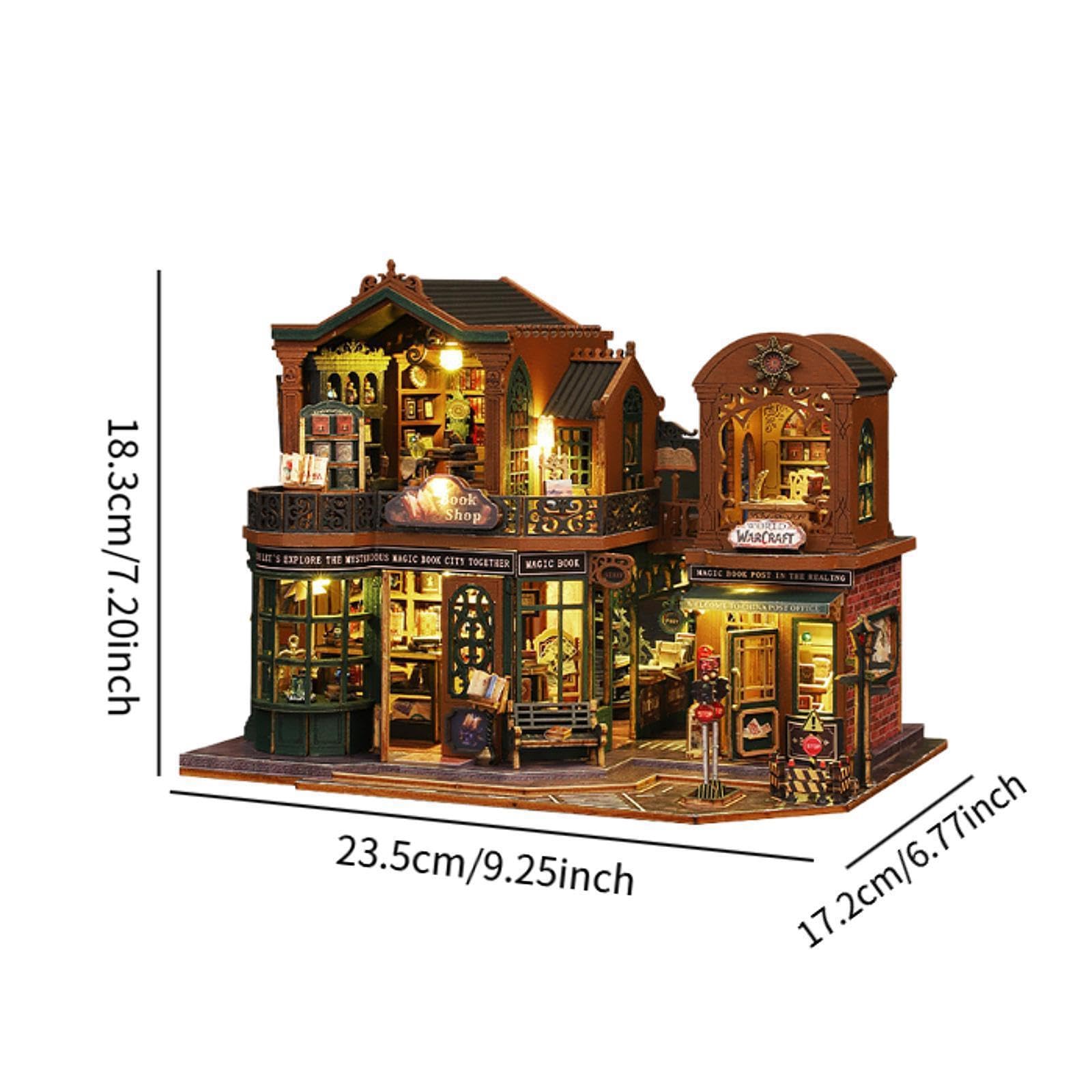 Kit fai da te per regali di case delle bambole in miniatura in legno per ragazze, per ispirare la creatività e imparare la coordinazione -mano e