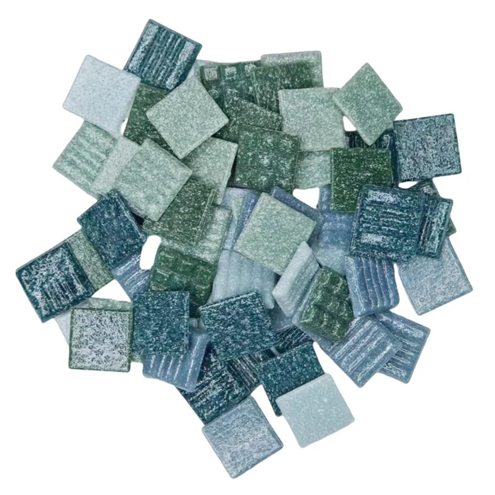 Ydyaenio Color 6 Mosaic Pieces 100G/3.5Oz(Approx.35pcs) Mosaic Quartz Tiles 2Cm/0.78In Square 0.4Cm/0.15In Thickness Diy Craft Materials Mixed Color For Home Garden Decoration Art Projects(Color 6)