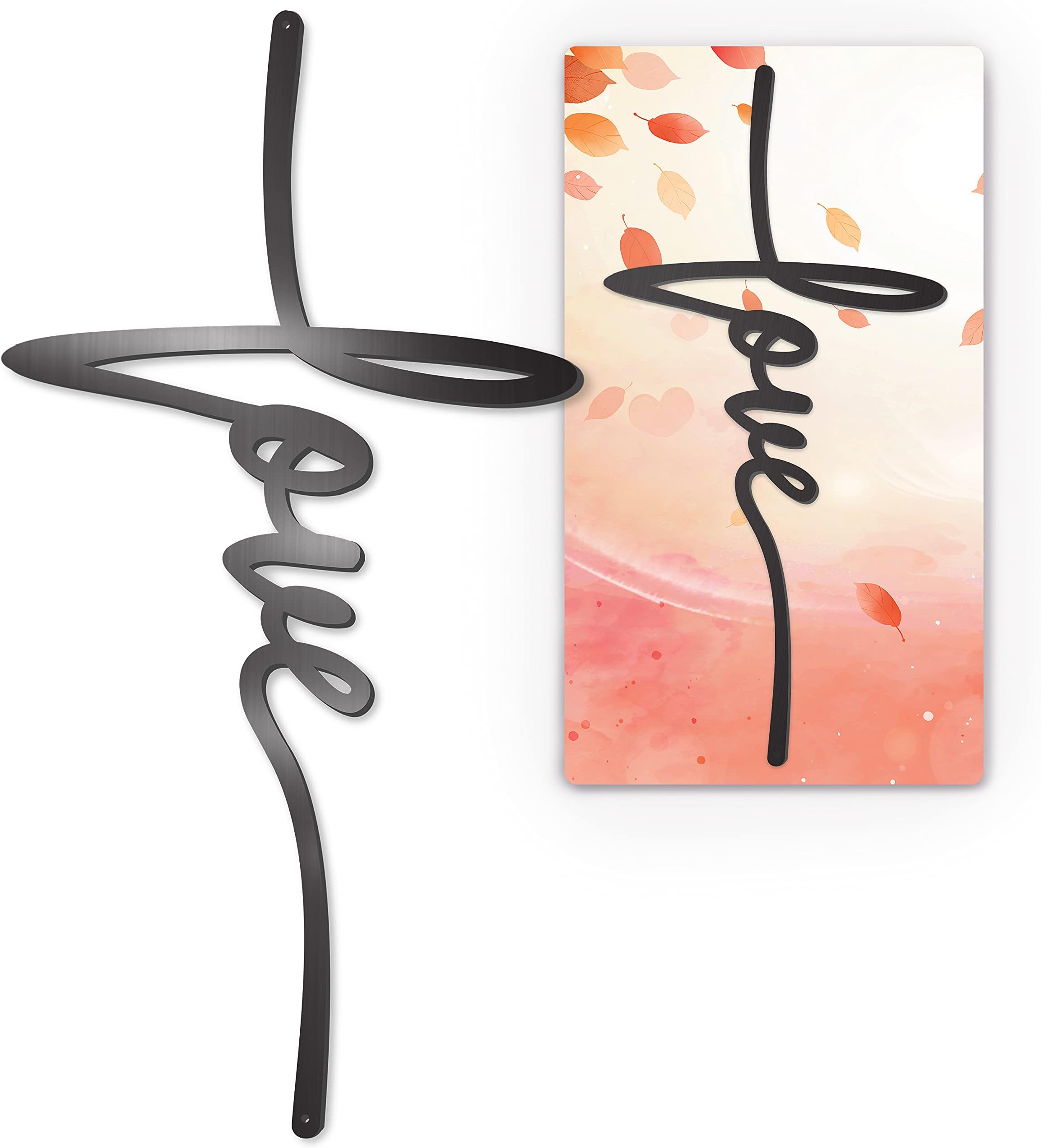 VivegateLove Cross Metal Wall Decor