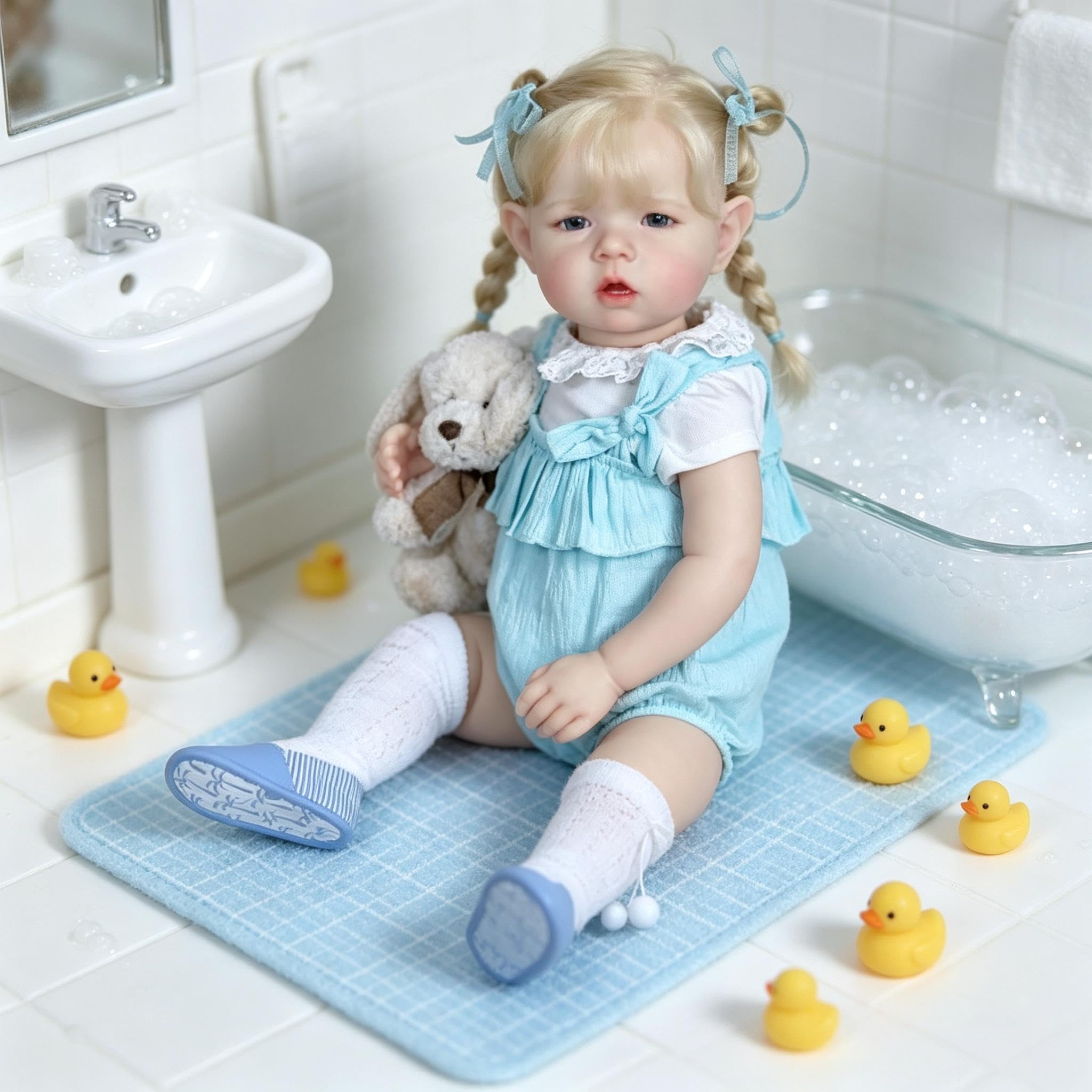 Realistyczne lalki Reborn 71 cm duży rozmiar Reborn Baby Dolls Girl Realistyczne maluch, lalka, miękka winylowa tkanina, ciało, które wygląda jak prawdziwe życie, lalka niemowlęca z