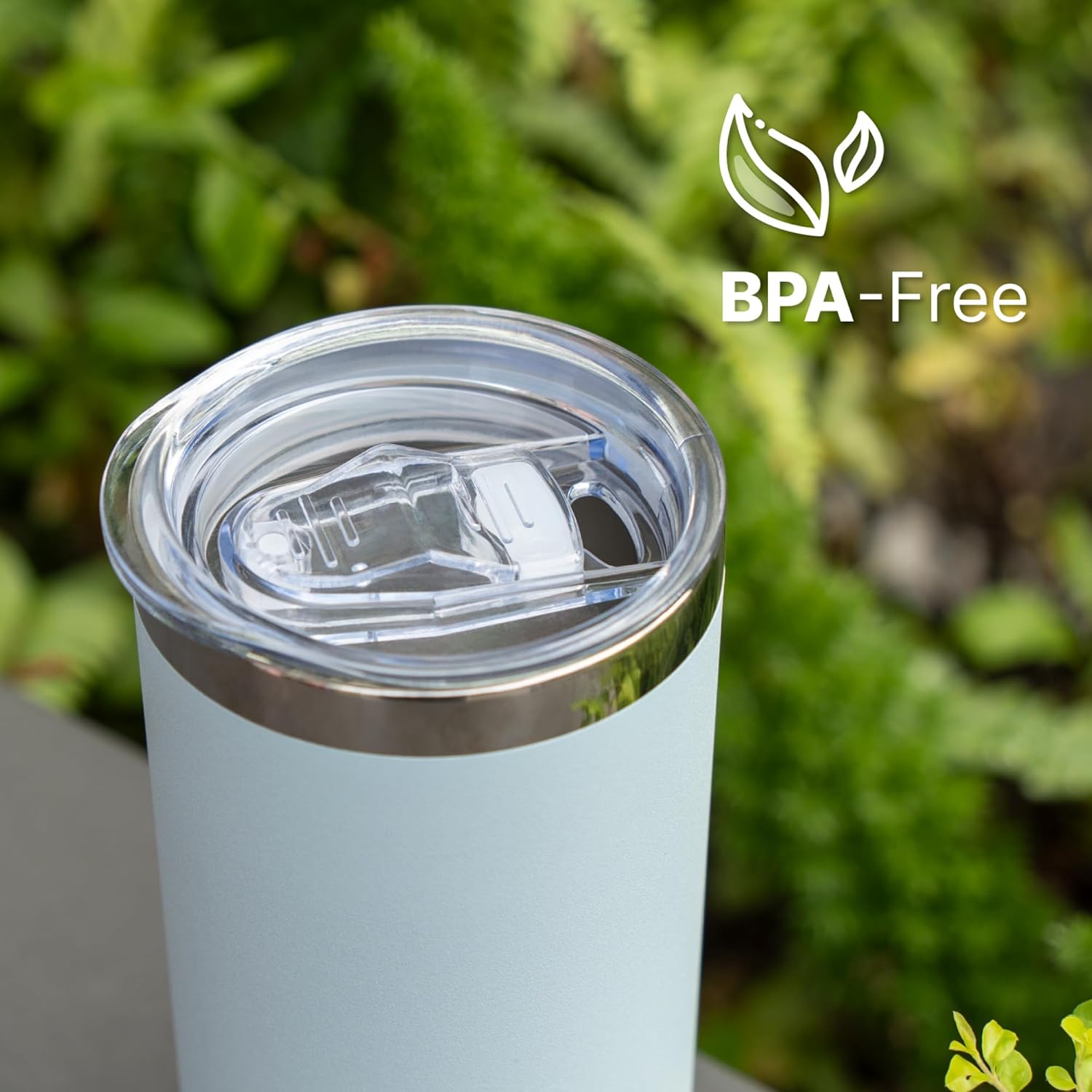 20 oz Skinny Tumbler Lids for SUNWILL, BJPKPK, koodee, Spill Proof Splash Resistant Covers Fits 2.73-2.75in Skinny Tumbler - Image 5