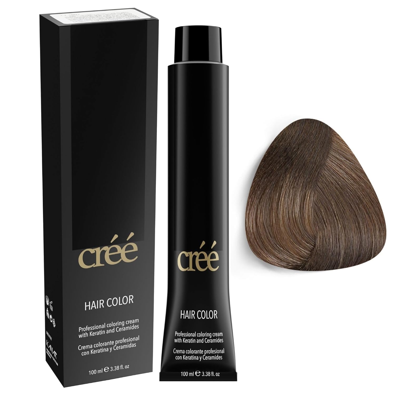Cree Professional 7.1 - Ash Blond Permanent Hair Color - Long Lasting, Rich Vibrant - Gray Coverage 100ml - 3.4 fl.oz.