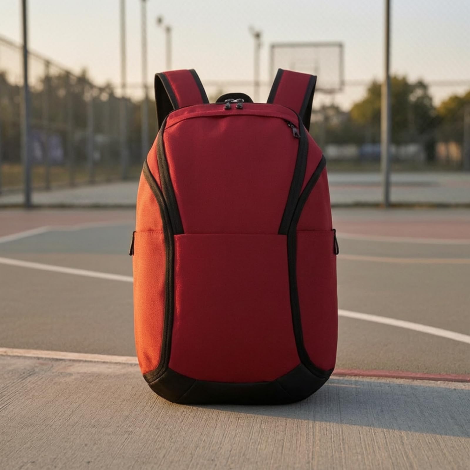 Zaino Sportivo con Scomparto Palla Zaino da Allenamento Borsa da Pallone Borsa con Scomparto Scarpe Oxford 25l Tracolle Imbottite Tasche Multiple