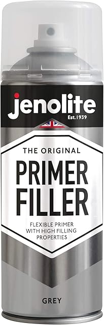 JENOLITE Primer Filler Aerosol Paint | Flexible Primer with High Filling Properties | Fills Small Dents & Scratches for Smooth Finish | GREY | 400ml