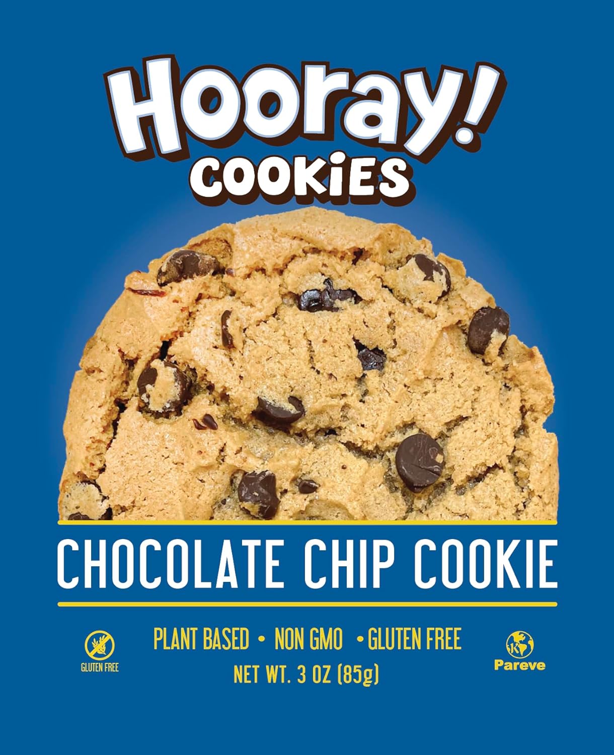 Sun Flour Baking Company's Chocolate HOORAY! Chip Cookie, Vegan, Gluten Free, Non GMO, 3 oz (3oz, Gluten Free Chocolate Chip) 12 Pack