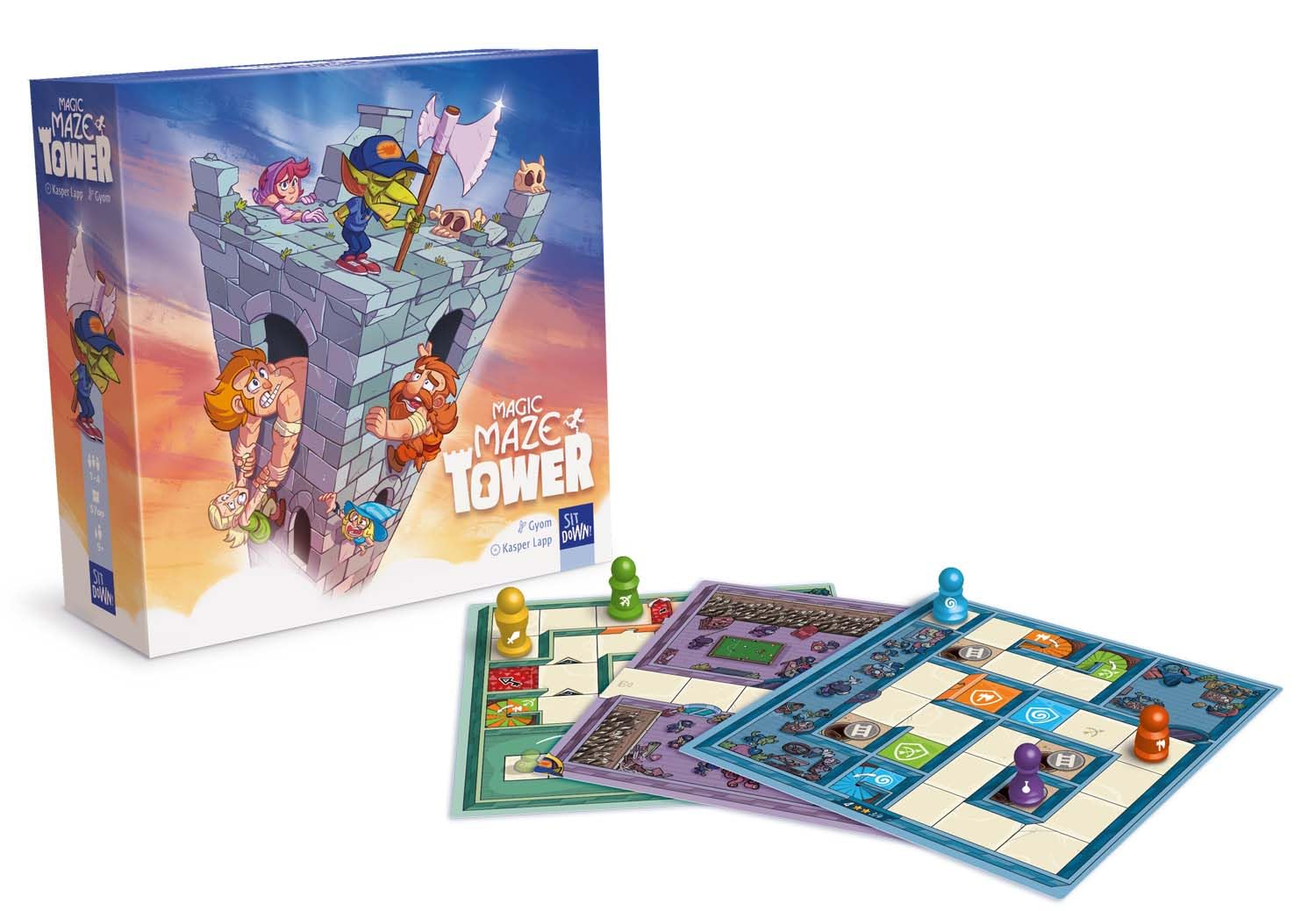Sit Down! Magic Maze Tower – Gioco cooperativo senza pressione temporale