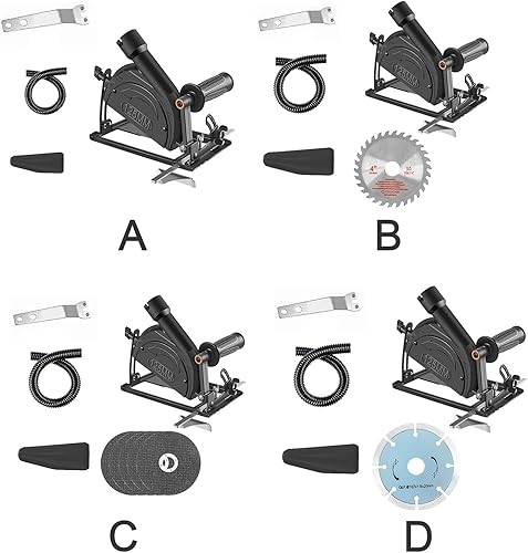 Miniatura 3 de Soporte para amoladora angular de 45 grados, ajustable, accesorios de amoladora angular para amoladora angular de 100  4.921 in, base de máquina de