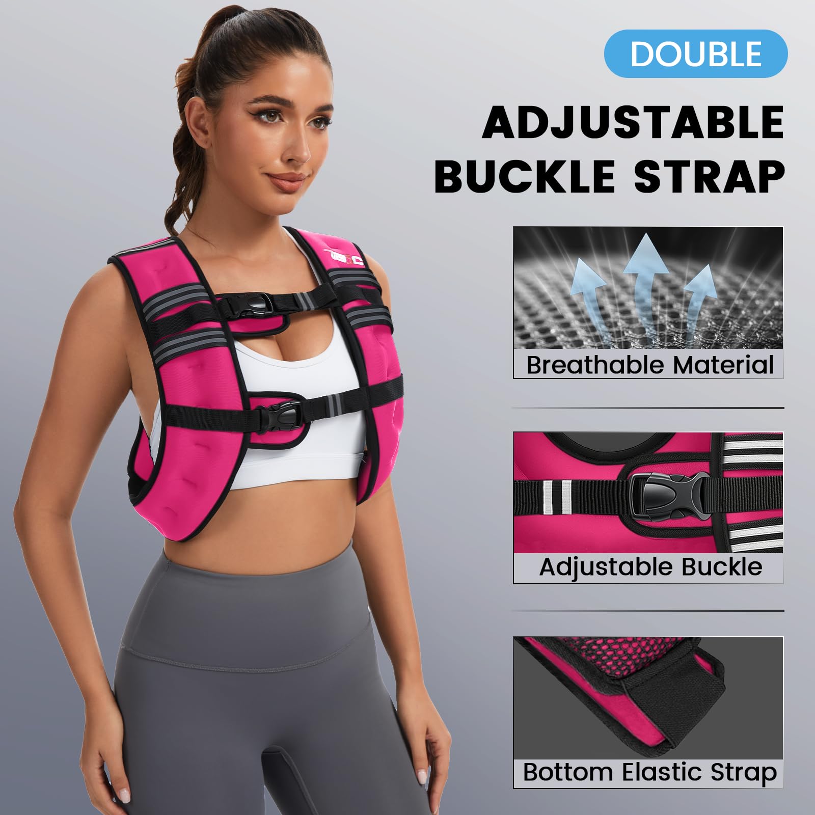 Gewichtsweste für Damen, 2,7 kg, 3,6 kg, 7,3 kg, 9,1 kg, 11,3 kg, 13,6 kg, Walkingweste für Damen, Bodybuilding-Weste für Männer
