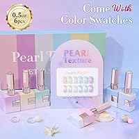 Vista 2 de Double Rhythm 6 Unidades 15 ML Esmalte de uñas en gel, kit de esmalte de uñas en gel, mismo color, misma botella, kit de manicura de uñas en gel