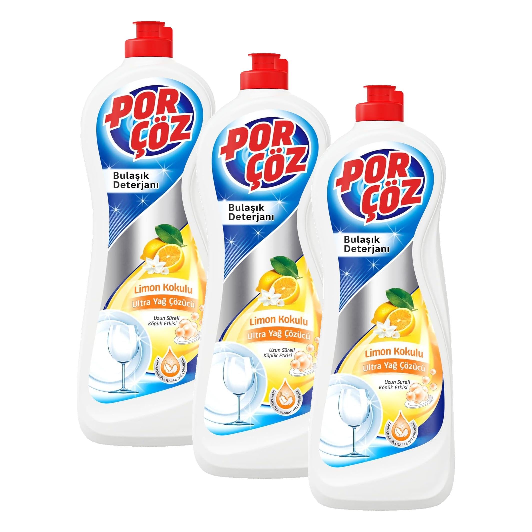 Porçöz Bulaşık Elde Yıkama Deterjanı Limonlu 675 Ml (3 paketi)