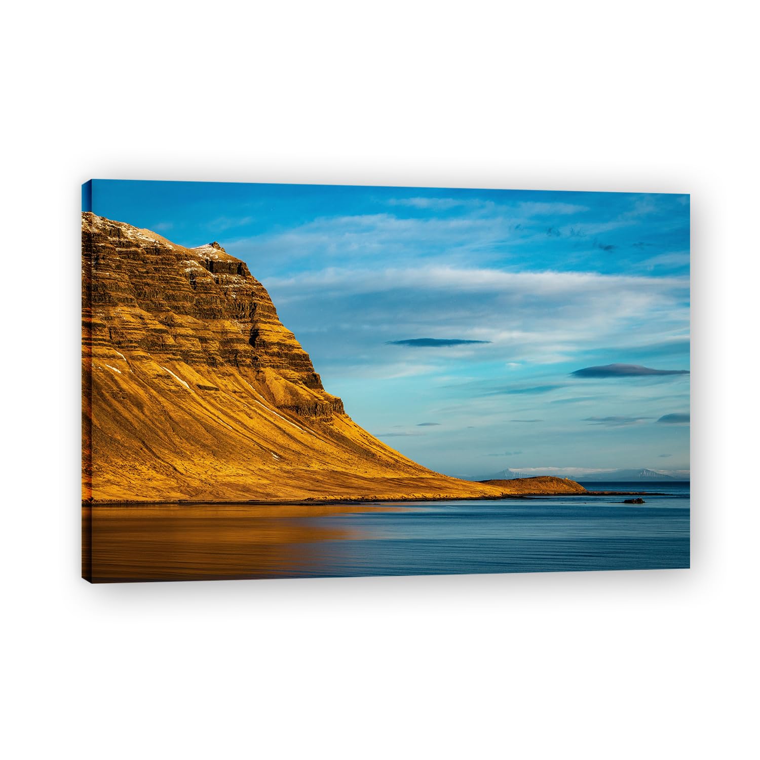 VHdfgTY The Azure SkyNature Landscape Wall Art Canvas Mountain Scenery Print Home Decoration 70x105cm Framed