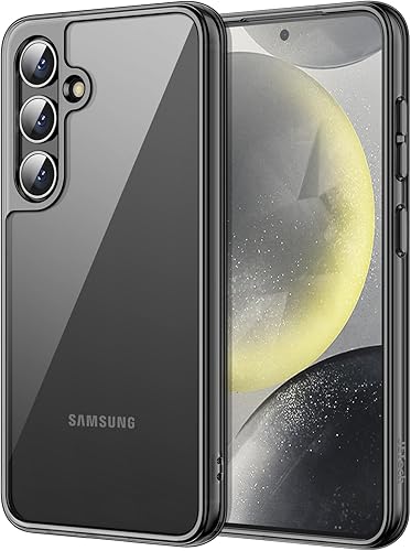 Vista 34 de JETech Funda para Samsung Galaxy S24 5G, Protector con Parachoques Antiamarillento a Prueba de Golpes, Cubierta Protectora para Teléfono Transparente