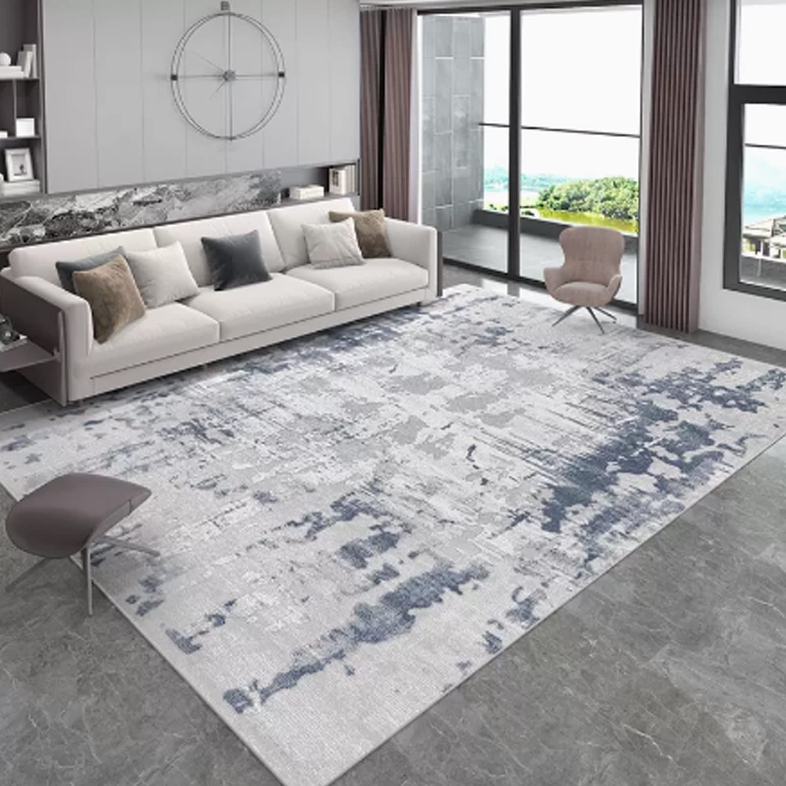 Tapis de salon facile à nettoyer pour simplifier la vie de famille