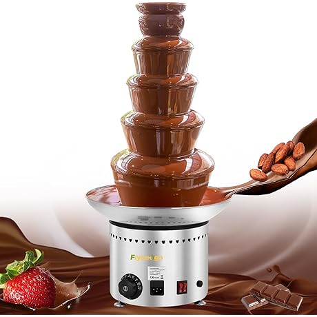 Deluxe 5-Tier Commercial Chocolate Fountain