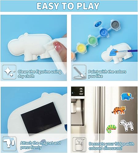 Miniatura 7 de Funto Paquete de kits de pintura creativa - Dinosaurio Aventura y Reino Animal