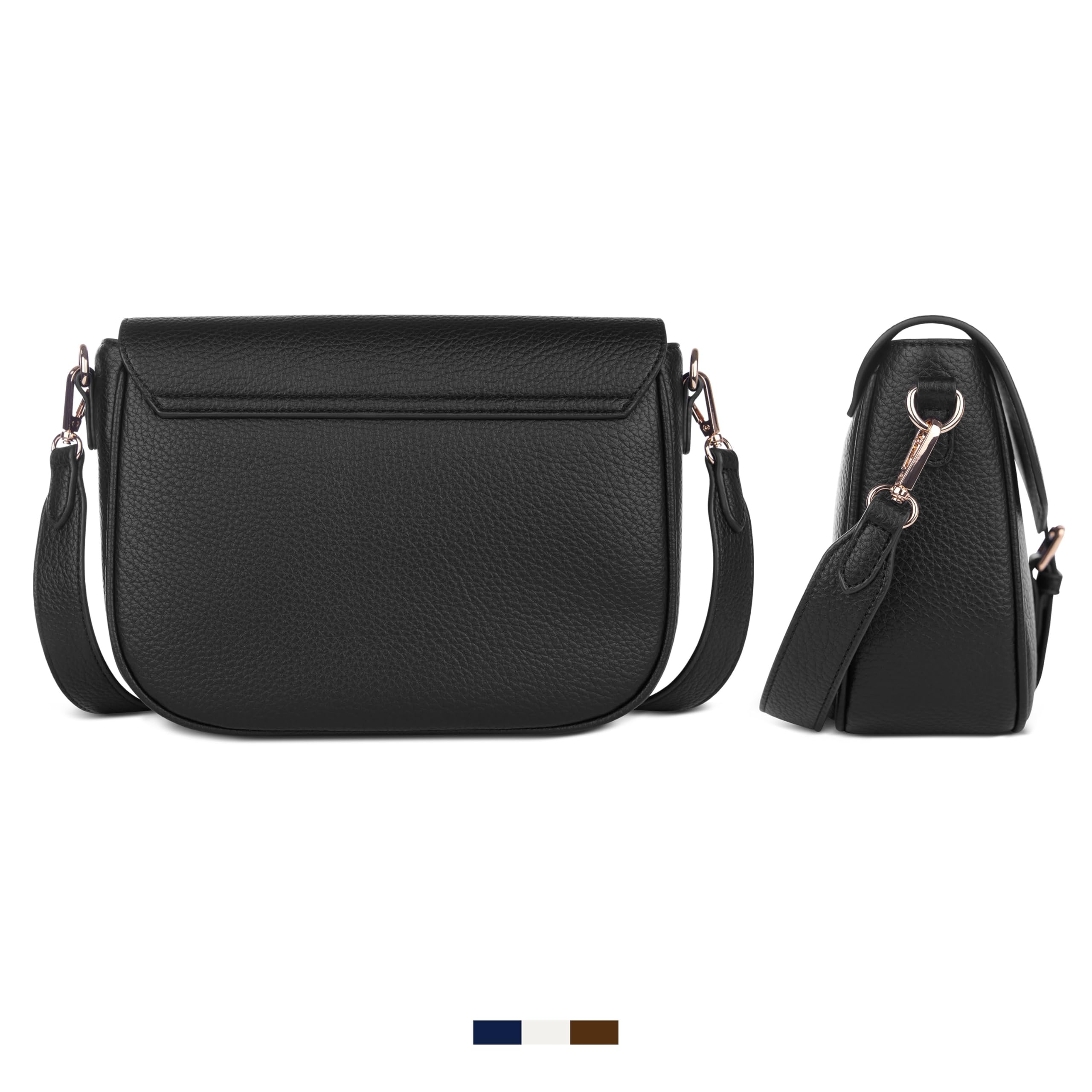bugatti Elina Bolso bandolera para mujer, de piel sintética, bolso de mano en tamaño S o M para mujer
