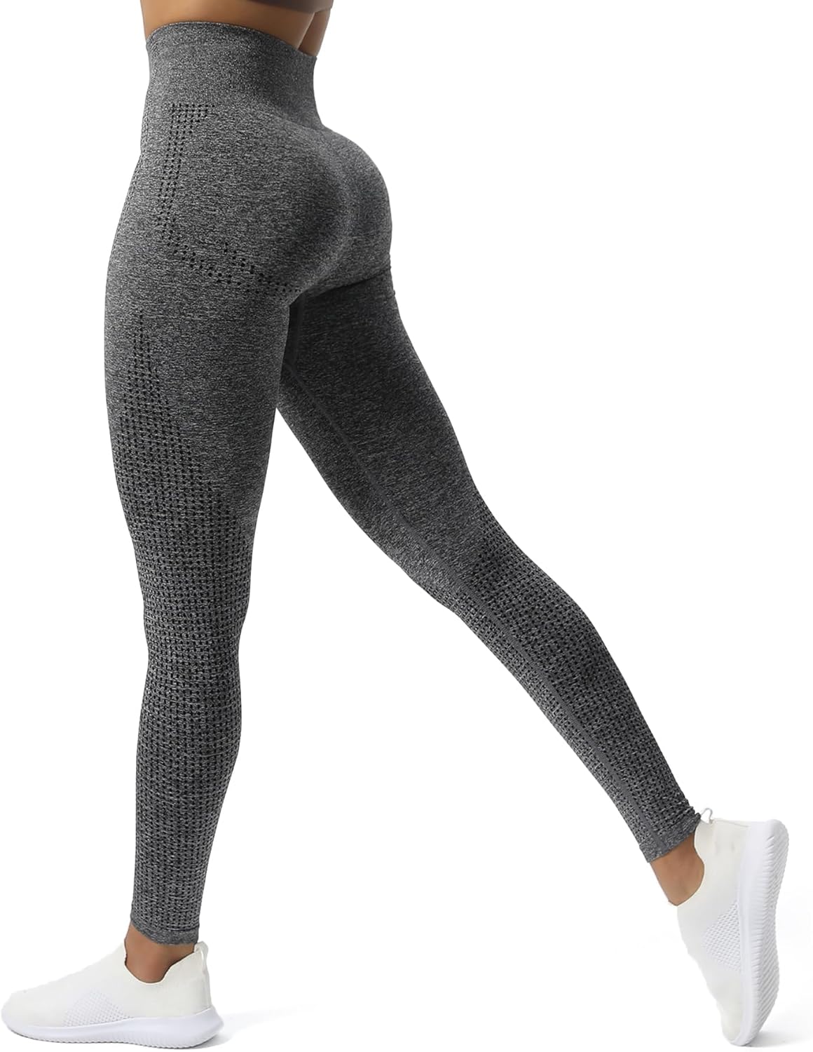 Aoxjox Women’s High Waist Workout Gym Vital Seamless Leggings Yoga Pants