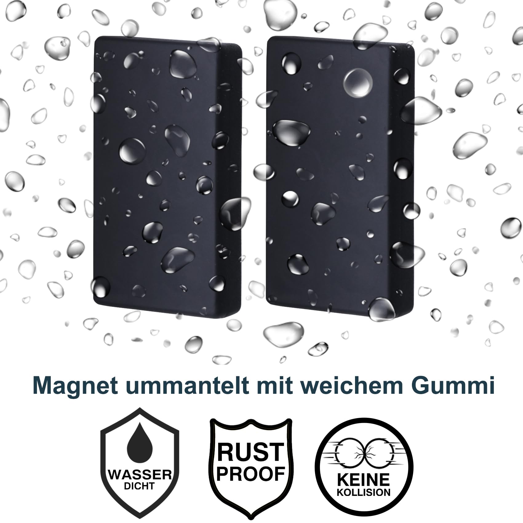 Pesi Per Tenda Doccia In Silicone - 6 Pezzi Bianchi, Anti-Caduta E Anti-Ruggine Per Esterni - Foto 5