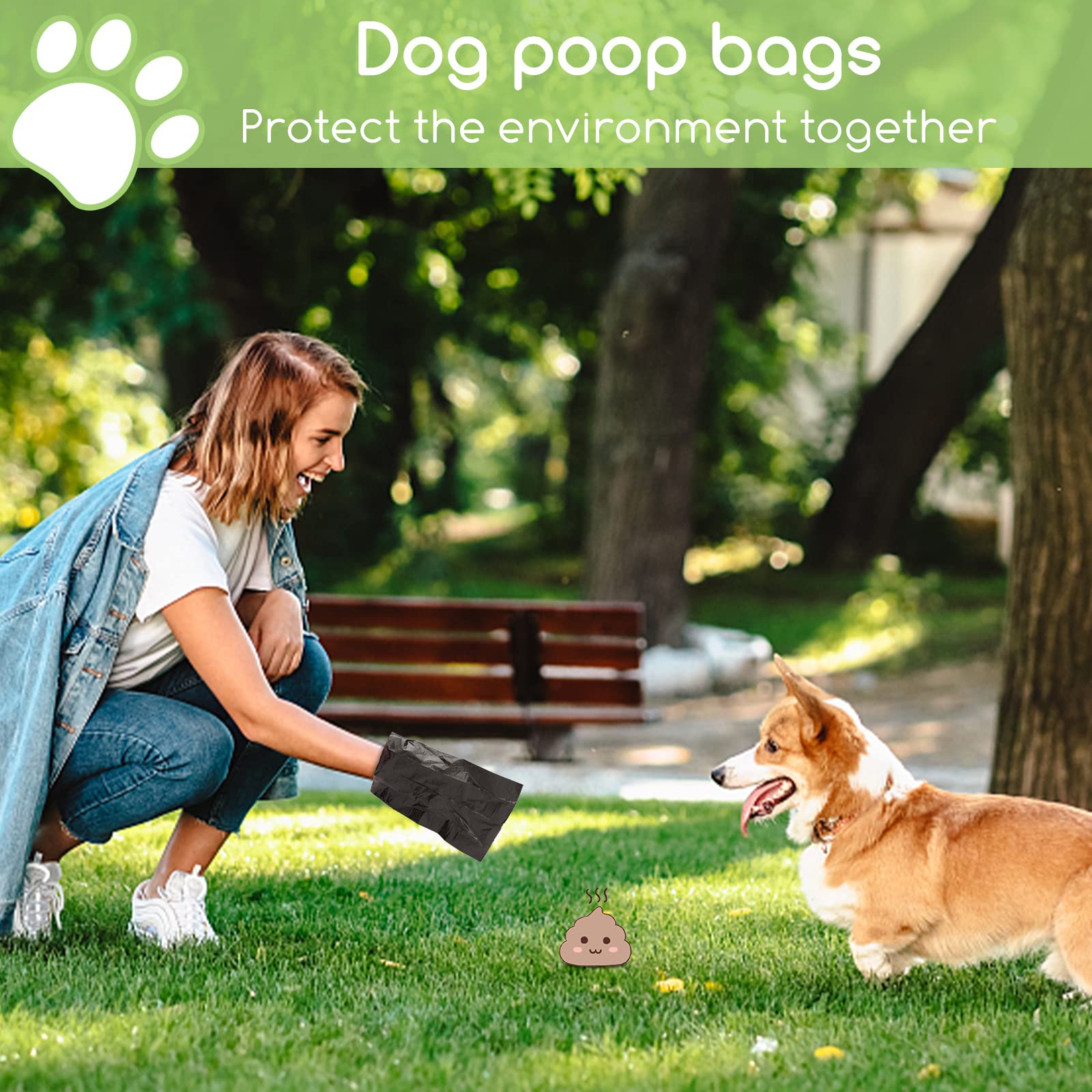 Nobleza – Sac a crottes Chien Sacs pour excréments de Chien. 1080 sachets à déjections Canines, 72 Rouleaux, Couleur Noir.