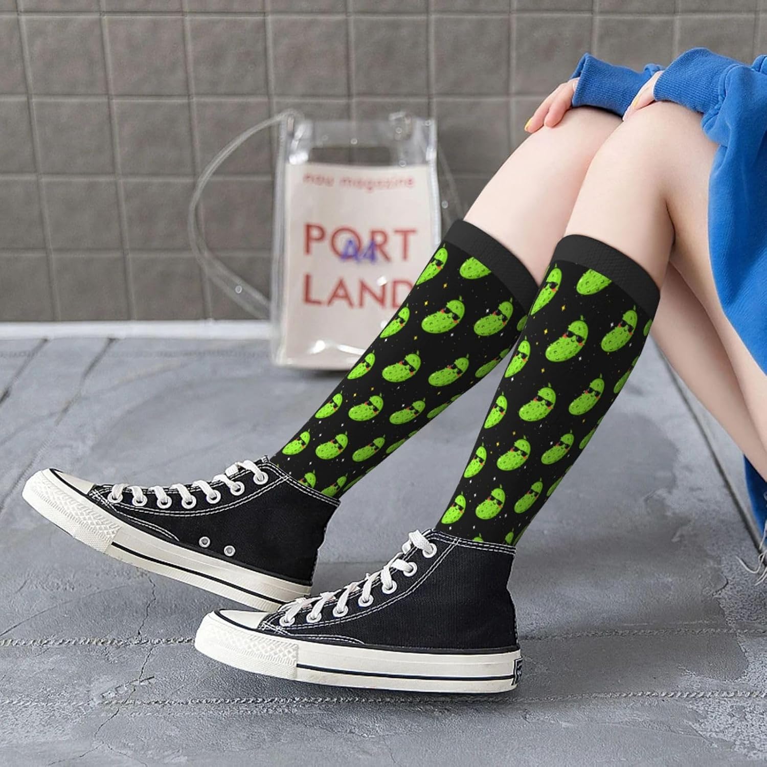 Unisex Novelty Socks for Women Men Teens Soft Knee High Crew Socks Party Daily Wear Dress Sock image 2