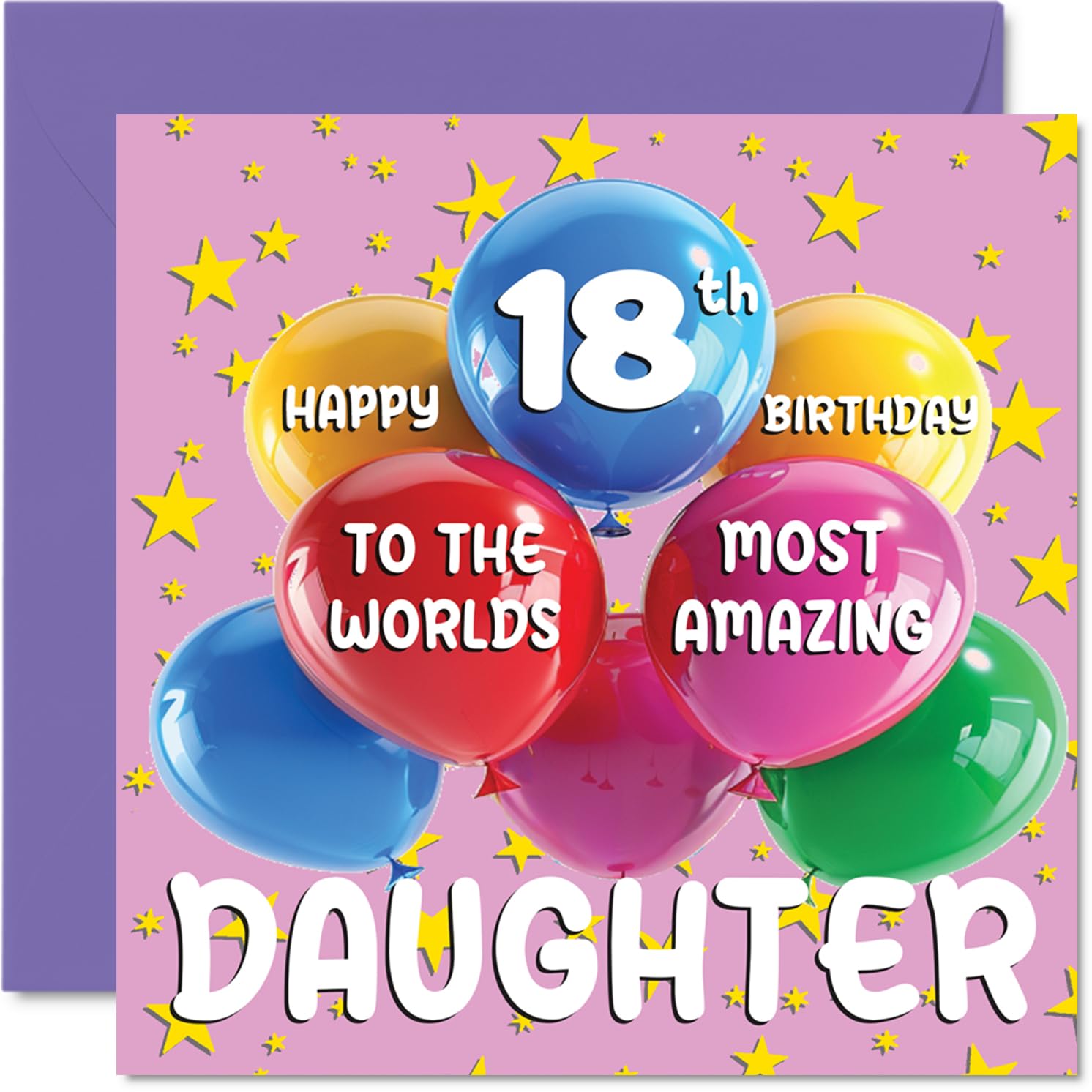Hunts England Biglietto Auguri 18° Compleanno Per Figlioccia – 18 & Fabulous – Con Busta – Formato 148x148mm - 5